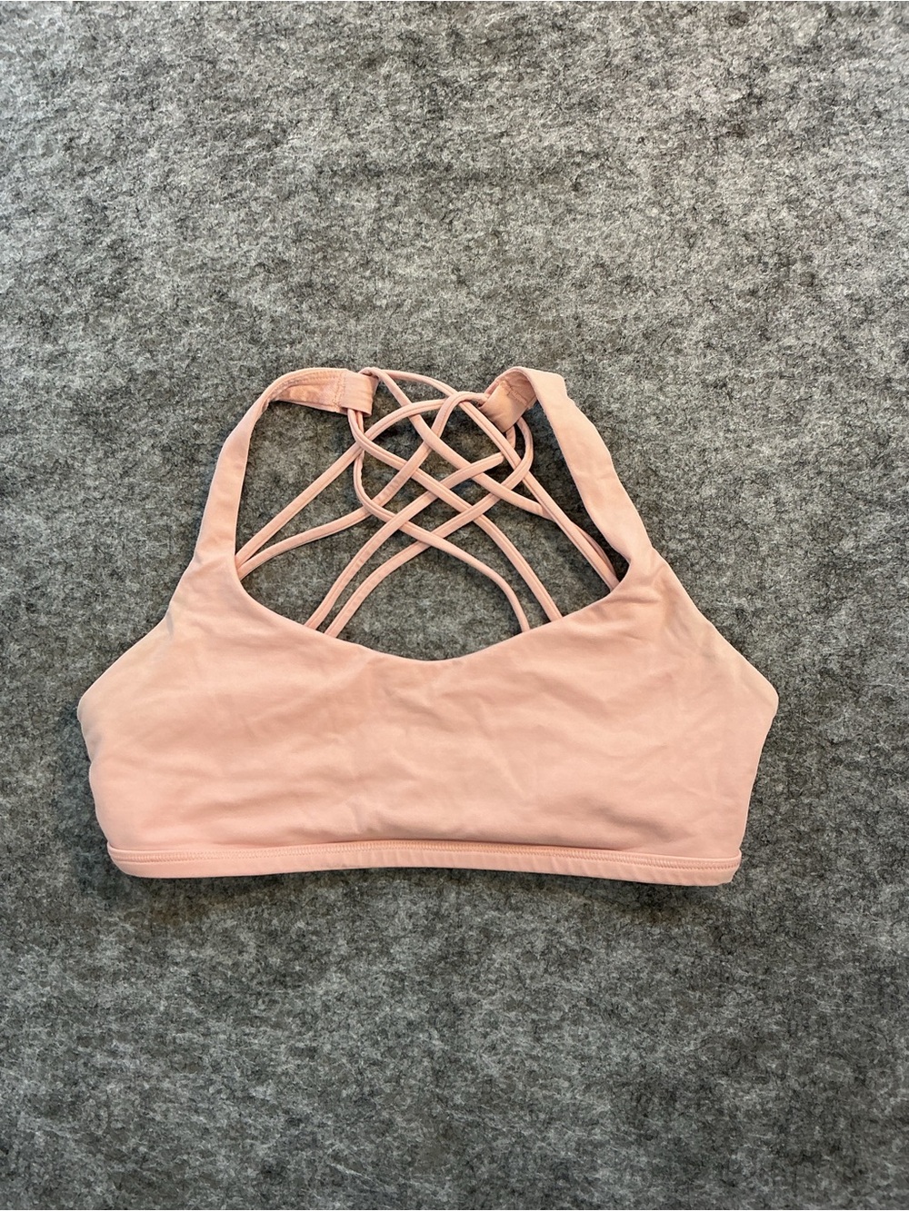 Lululemon Women's Strappy Bralette - Blush Pink Size 6